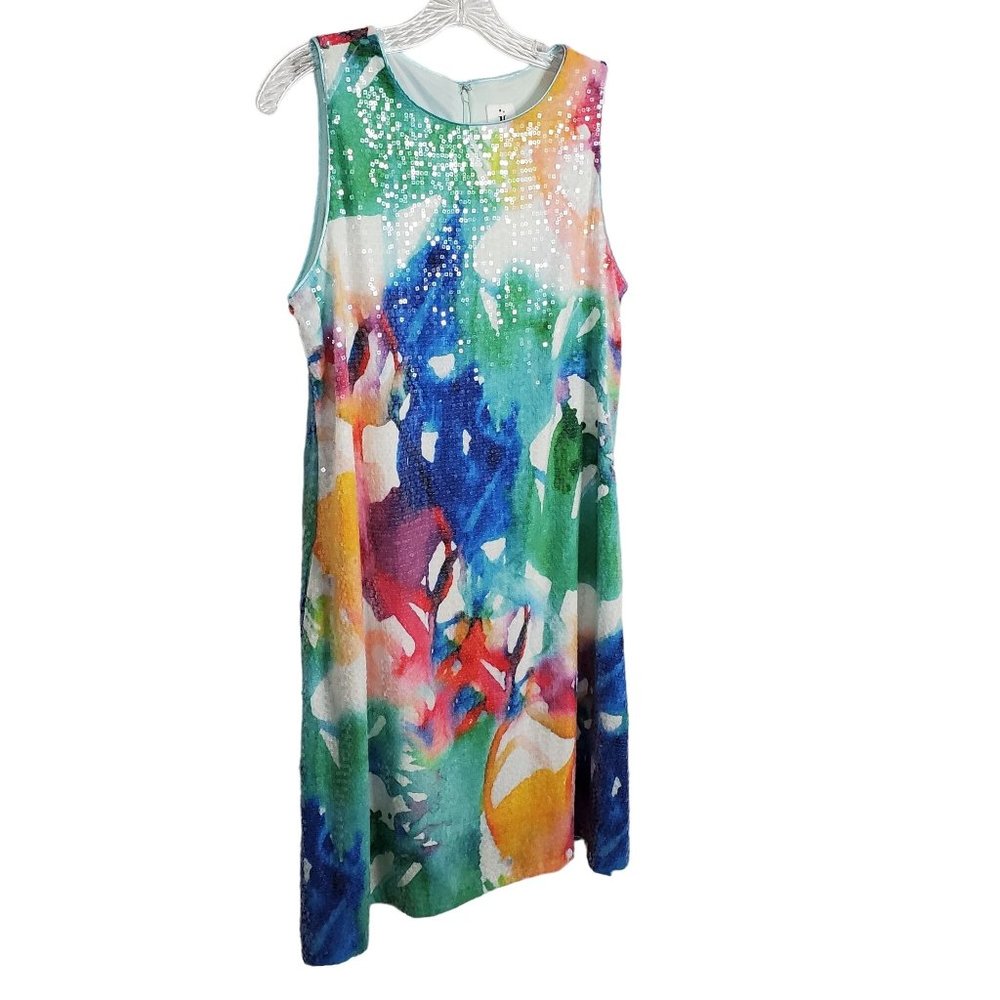 Julia Jordan Size 10 Dress Sequin Sparkle Party Vacation Cocktail Resort Lined - Picture 1 of 11